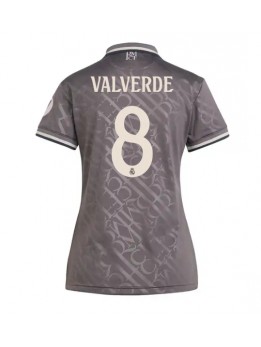 Zenske Futbalové oblečenie Real Madrid Federico Valverde #8 2024-25 Krátky Rukáv - Tretina